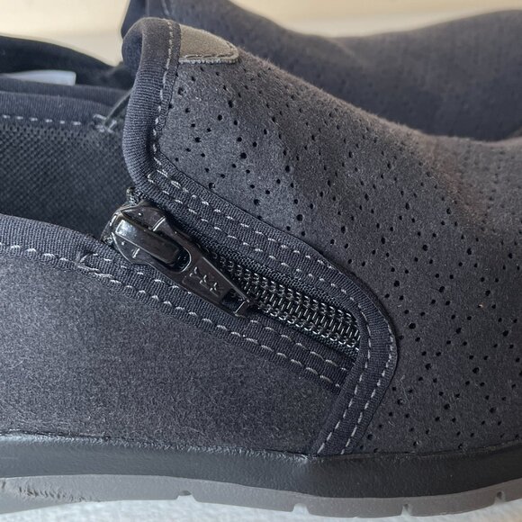 Aravon Wembly Side Zip Faux Suede Shoes Size 8.5 Narrow - Picture 9 of 16